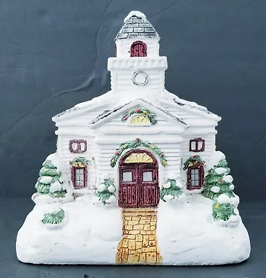 $14.99 • Buy Colonial Candle Church Village Porcelain Lighted Church Collectible Vintage