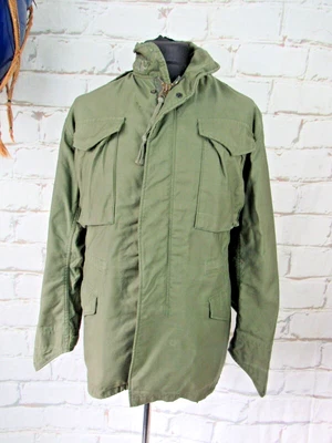 £65 • Buy Vintage  US Army M65 Olive Green Jacket Small Regular