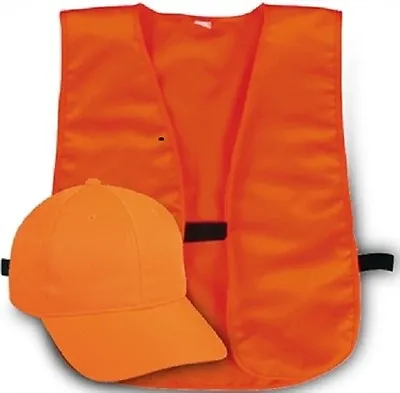 $14.39 • Buy Outdoor Cap YOUTH Hunter's Safety Cap And Vest Combo Blaze Orange