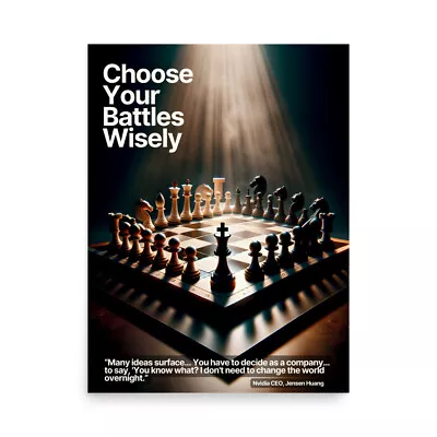 Choose Your Battles - Tech CEO Motivational Poster • $24