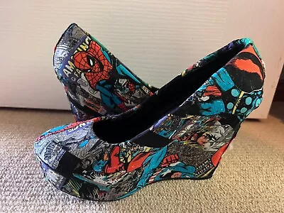 Marvel Wedges Heel Shoes Custom • $194.30