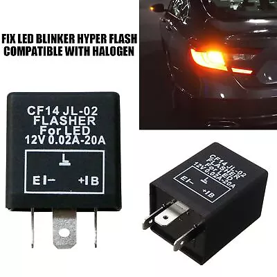 Turn Signal Hazard LED Flasher Relay CF14 3Pin JL-02 Fix Fast Hyper-flash Blink • $8.99