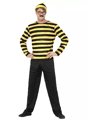 Where's Wally Odlaw Costume Fancy Dress - 2 Sizes Wheres Wally Mens Adult  • $31.50