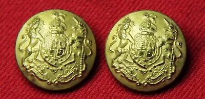 Two Vintage Bill Blass Dome Blazer Buttons Gold Brass Shank Lion Unicorn Men's • $14.99