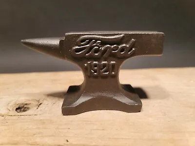 Vintage Antique Style Cast Iron Ford Miniature Anvil • $35