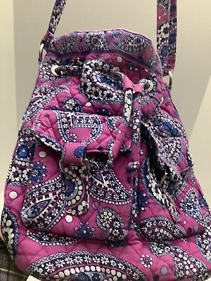 Vera Bradley Boysenberry Cross Body/Drawstring Shoulder Bag S12”H X10x5 Pretty!! • $22