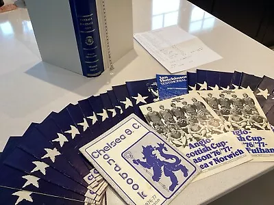 Chelsea FC 1976-1977 Collection Of 26 Programmes In An Official Cover  • £10