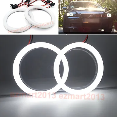 Cotton LED Halo Rings For Volvo C70 06-09 C30 07-10 Car Headlight Angel Eye DRL • $25.19