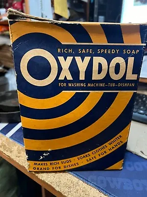 Vintage Opened Box Of Oxydol--1 Pound 8 Ounces---1940's • $19.99