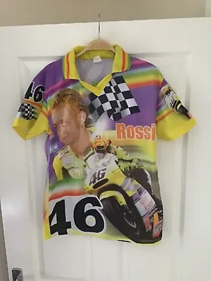 Vintage Graphic Y2K Valentino Rossi Moto GP Fan Shirt Size Small • £29.99