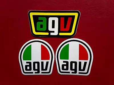 £3.29 • Buy AGV CRASH HELMET MOTORBIKERS TT MOTOGP RACING VINYL DECAL STICKERS X 3 UK SELLER