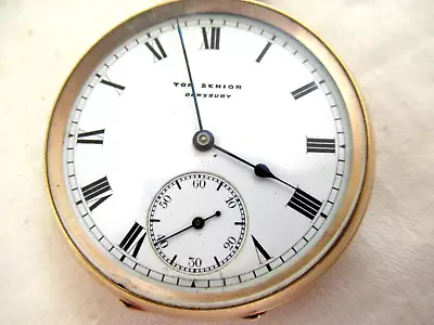 9ct. Gold Gents Waltham Open Faced Pocket Watch - Waltham Traveler - B`ham 1913 • £850