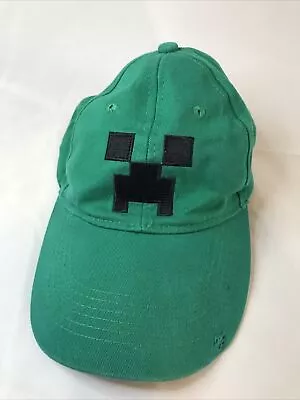 Minecraft Youth SnapBack Hat Cap Adjustable Green Creeper (A5) • $7.95