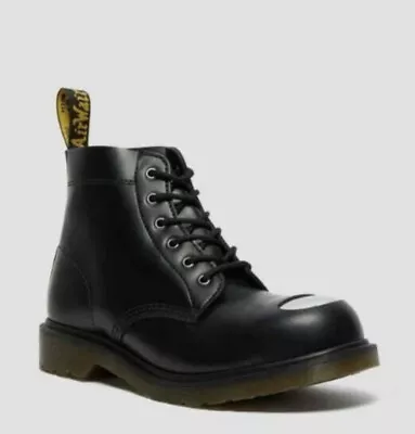 Dr Martens 101 Est Boots Black Uk Size 3 Eu 36 Docs Dms 6 Eye Steel Toe 26660001 • £99.99