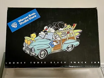 Warner Brothers Studio Looney Tunes Beach Surfer Woody Wagon Cookie Jar 2000 • $399