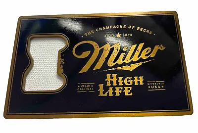 Miller High Life Beer Bottle Opener - Credit Card Size New 3 3/8  Long • $12