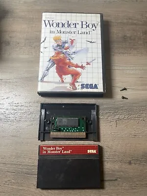 Wonder Boy In Monster Land Sega Master System Original Authentic Game & Case • $27.98