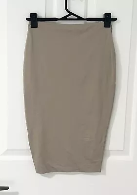 KOOKAI - Beige Stretch Bodycon Midi Skirt Size 2 Fit 10-12 • $29