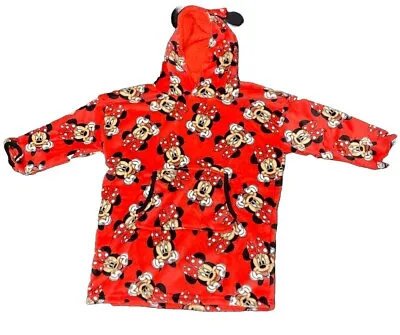 Disney Girls Minnie Mouse Blanket Hoodie Great  Xmas Gift 7-13 Yrs FREE POSTAGE • £10
