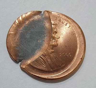 $159.99 • Buy 2000 1c Lincoln Massive Mushroom Brockage Capped Die Mint Mistake Error Coin