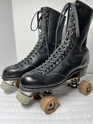 Vintage Men’s Black Betty Lytle Roller Skates By Hyde Chicago Size 9 • $429