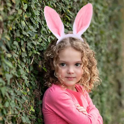  3 Sets Child Rabbit Dress Up Tail Bunny Ear Headband Headbands For Kids • £10.48