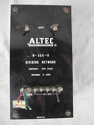 Altec Lansing N-800-D Vintage  N800D Dividing Network • £118.27