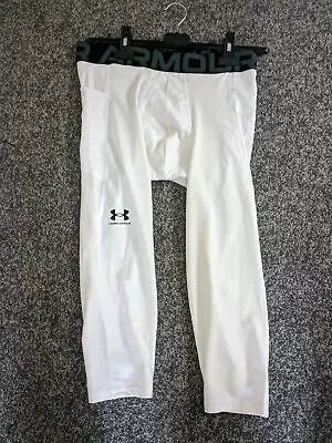 Under Armour Mens HG 3/4Legging Sports Training Fitness Gym Performance • £28