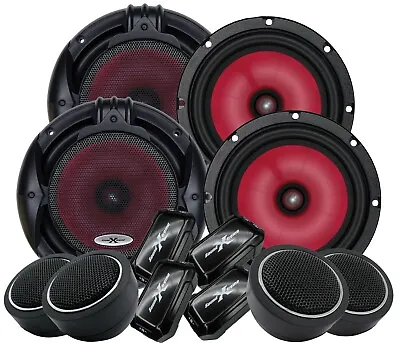 4x SoundXtreme 1000W 6.5-Inch 2Way Car Audio Component Speaker 6-1/2in 2000w Set • $77.99