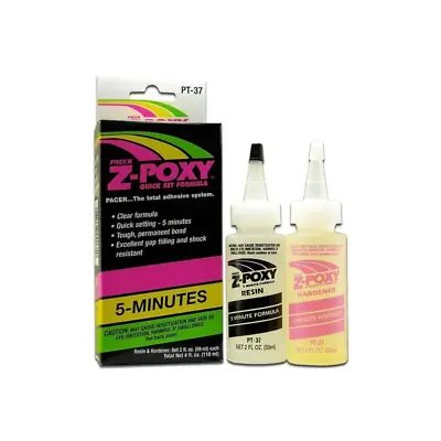 Zap Adhesive 4 Oz 5 Minute Z-Poxy EpoxyPacer 11730076 #PT37 • £21.93