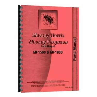 Parts Manual Fits Massey Ferguson 1800 1500 • $59.84