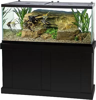 55 Gallon Aquarium Kit: Tank Fish Net Fish Food Filter Heater Conditioners • $502.76