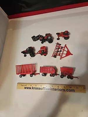 1/64 ERTL FARM COUNTRY LOT OF 8 ( Tractors Wagons Spreader Baler) • $7.99