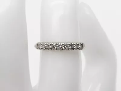 Vintage 1930s ART DECO 9 VS H Diamond .33ct Platinum Wedding Band Ring • $425