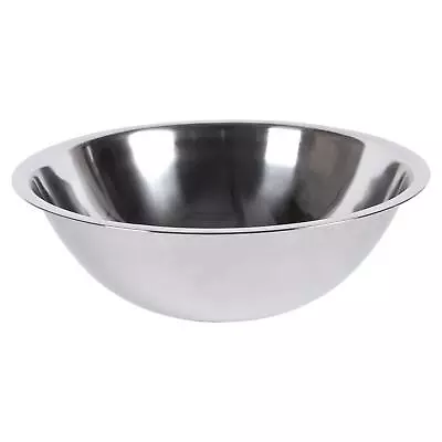 1x 5.5L Stainless Steel Mixing Bowl Deep Kitchen Baking Cooking Salad Bowls • £10