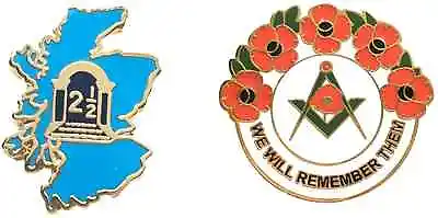 £7.99 • Buy Orange Lodge Order Scotland 2.5 And Masonic We Will Remember Enamel Badge