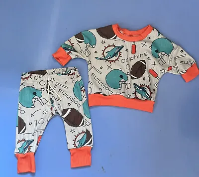 Miami Dolphins Football Infant Outfit Set • $45