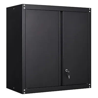 Metal Wall Storage Cabinet 28”Locking Storage Cabinet With Doors And Shelves • $149.99