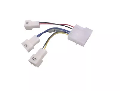 4-Pin Power Splitter To 3-Pin Fan Cable X 3 – 5V 7V 12V 2 Pack • $6.99