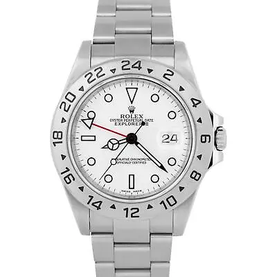 RSC 2023 Rolex Explorer II Polar White NO-HOLES CASE Steel 40mm Watch 16570 BOX • $7993.97