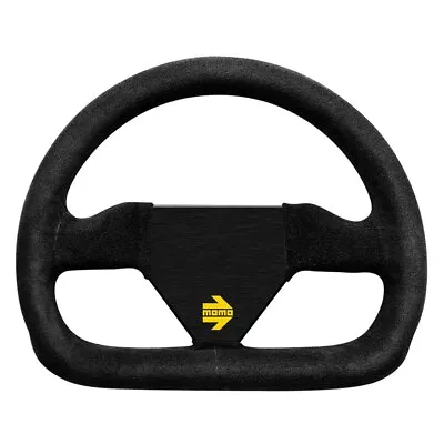 Momo For MOD12 Steering Wheel 250 Mm -  Black Suede/Black Spokes • $249