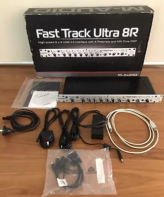 M-AUDIO Fast Track Ultra 8R Audio Interface USB Complete In Box Cib Recording • $249.95