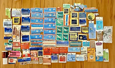 HUGE LOT VINTAGE ANTIQUE Sew On HOOKS & EYES Fasteners Sewing Notions Dorcas + • $19.99