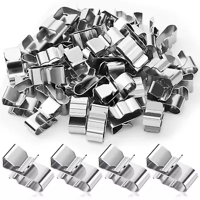 50 Pcs Trailer Frame Wire Clips Stainless Steel Clips Metal Cable Clips 22.5mm • $12.07