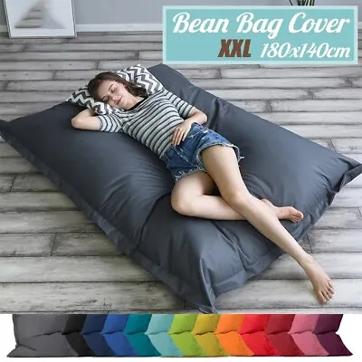 Extra Large Bean Bag Chair Cover Giant Indoor/Outdoor Beanbag Garden BIG Cushion • £12.99