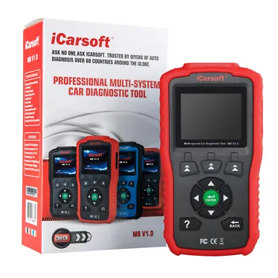 $149.95 • Buy ICarsoft MB V1.0 Multi-System Professional OBD2 Diagnostic Scanner For Mercedes