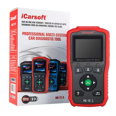 $169.95 • Buy ICarsoft MB V1.0 Multi-System Professional OBD2 Diagnostic Scanner For Mercedes