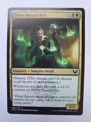 MTG Magic The Gathering Card Blood Researcher Creature Vampire Druid Black Green • $7.99