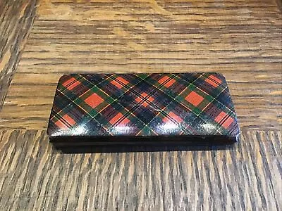 Antique Tartan Ware Neede Case Wallet Rare Piece • £209.12