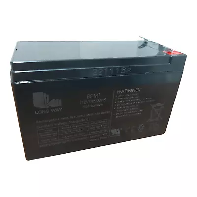 LONGWAY Rechargeable Battery 12V7AH20HR 6FM7 Children Car Lead Acid Replacement • $25.99